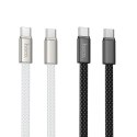 Kabel USB C do USB C Hoco 3A 60W płaski 1 m X125 czarny