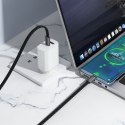 Kabel USB C do USB C Hoco 3A 60W płaski 1 m X125 czarny
