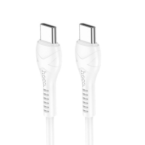 Kabel USB C do USB C Hoco PD 60W 1 m X37 biały