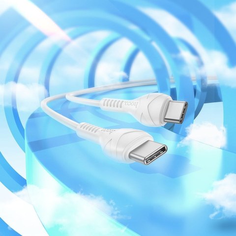 Kabel USB C do USB C Hoco PD 60W 1 m X37 biały