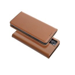 Etui z klapką na iPhone 16 PRO MAX Smart Pro Book skórzane brązowe