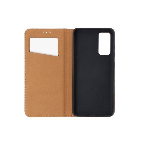 Etui z klapką na iPhone 16 PRO MAX Smart Pro Book skórzane brązowe