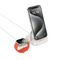 Ładowarka indukcyjna Hoco 3w1 3A 5W kompatybilna z Apple Watch CQ16A biała