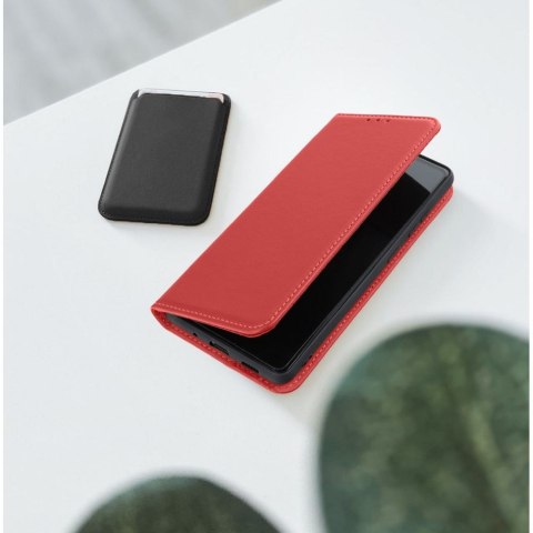 Etui z klapką na iPhone 17 AIR Smart Pro Book skórzane bordowe