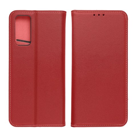 Etui z klapką na iPhone 17 PRO MAX Smart Pro Book skórzane bordowe