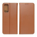 Etui z klapką na iPhone 17 Smart Pro Book skórzane brązowe