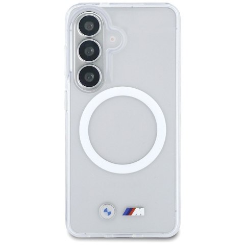 BMW futerał do SAMSUNG S26 BMHMS26S25HSMLKT (Magnetic IML Shockproof W/ Metal Logos) transparentny