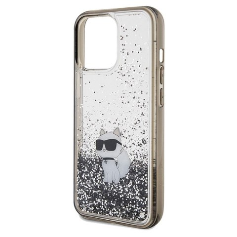 KARL LAGERFELD futerał do IPHONE 13 Pro KLHCP13LLKCNSK (Liquid Glitter C) transparentny