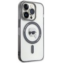 KARL LAGERFELD futerał do IPHONE 15 Pro KLHMP15LHKHNOTK (Karl Head + MAG) transparentny