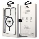 KARL LAGERFELD futerał do IPHONE 15 Pro KLHMP15LHKHNOTK (Karl Head + MAG) transparentny