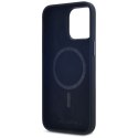 KARL LAGERFELD futerał do IPHONE 15 Pro kompatybilny z MagSafe KLHMP15LSCMKMPCK (Silicone Initial Metal Logo) czarny