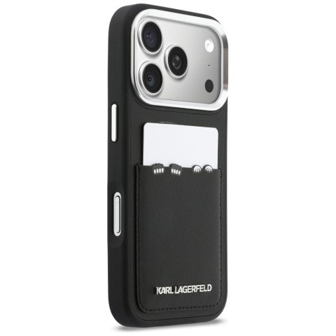 KARL LAGERFELD futerał do IPHONE 17 Pro KLHCP17L6PCSPKCK (PU W/ K&C Print & Pocket) czarny