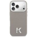 KARL LAGERFELD futerał do IPHONE 17 Pro kompatybilny z MagSafe KLHMP17L5PGFKHGG (PU FW W/ KHead Logo) szary