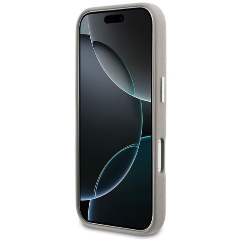 KARL LAGERFELD futerał do IPHONE 17 Pro kompatybilny z MagSafe KLHMP17L5PGFKHGG (PU FW W/ KHead Logo) szary