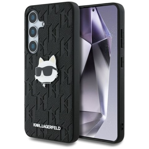 KARL LAGERFELD futerał do SAMSUNG S25 KLHCS25SPGKLCHPK (PU Monogram Choupette Head Pin) czarny