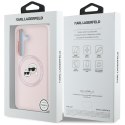 KARL LAGERFELD futerał do SAMSUNG S25 KLHMS25SSKCHTCP (Magnetic Silicone Double Heads) różowy