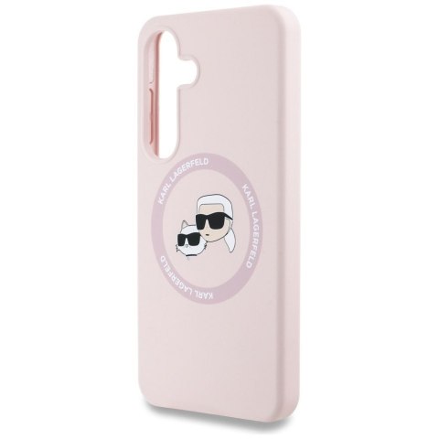 KARL LAGERFELD futerał do SAMSUNG S25 Plus KLHMS25MSKCHTCP (Magnetic Silicone Double Heads) różowy