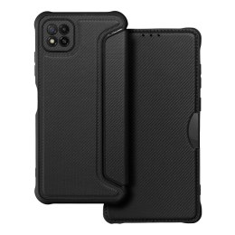 Etui z klapką na Samsung A22 5G Razor Book czarne