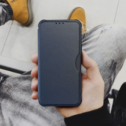 Etui z klapką na Samsung A22 5G Razor Book niebieskie