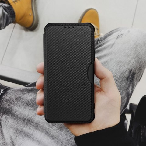 Etui z klapką na Xiaomi Redmi NOTE 14 PRO 4G Razor Book czarne