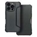 Etui z klapką na iPhone 16 PRO Razor Book ciemnozielone
