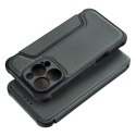 Etui z klapką na iPhone 16 PRO Razor Book ciemnozielone