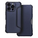 Etui z klapką na iPhone 16 PRO Razor Book niebieskie