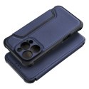 Etui z klapką na iPhone 16 PRO Razor Book niebieskie