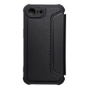Etui z klapką na iPhone 16e (SE 4 2025) Razor Book czarne