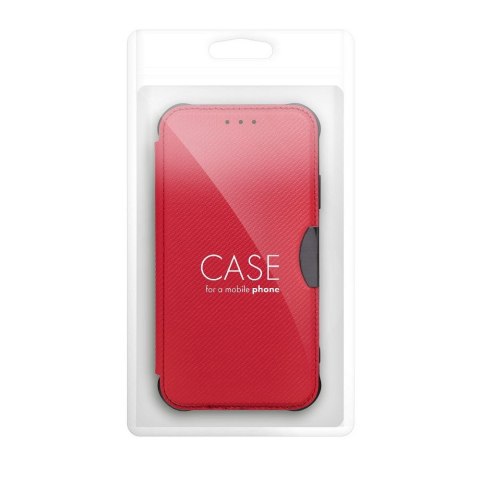 Etui z klapką na iPhone 16e (SE 4 2025) Razor Book czerwone