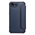 Etui z klapką na iPhone 16e (SE 4 2025) Razor Book niebieskie