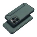 Etui z klapką na iPhone 17 PRO MAX Razor Book ciemnozielone