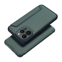 Etui z klapką na iPhone 17 Razor Book ciemnozielone