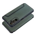Etui z klapką na Samsung A05s Razor Book ciemnozielone