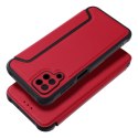 Etui z klapką na Samsung A12 / M12 Razor Book czerwone