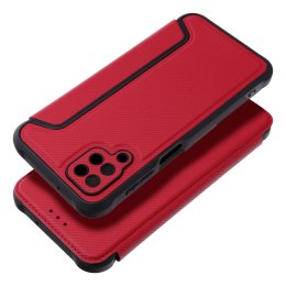Etui z klapką na Samsung A12 / M12 Razor Book czerwone