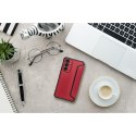 Etui z klapką na Samsung A12 / M12 Razor Book czerwone