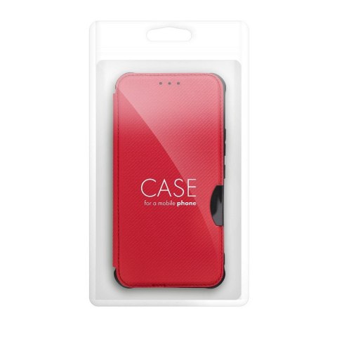 Etui z klapką na Samsung A12 / M12 Razor Book czerwone
