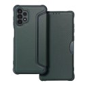 Etui z klapką na Samsung A13 4G Razor Book ciemnozielone