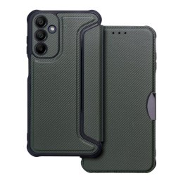 Etui z klapką na Samsung A15 4G / A15 5G Razor Book ciemnozielone