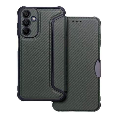 Etui z klapką na Samsung A15 4G / A15 5G Razor Book ciemnozielone