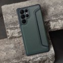 Etui z klapką na Samsung A15 4G / A15 5G Razor Book ciemnozielone