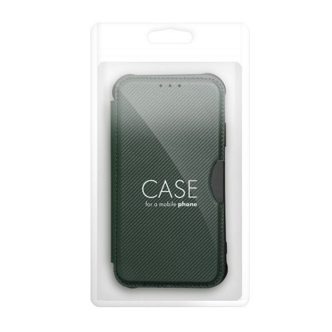 Etui z klapką na Samsung A15 4G / A15 5G Razor Book ciemnozielone