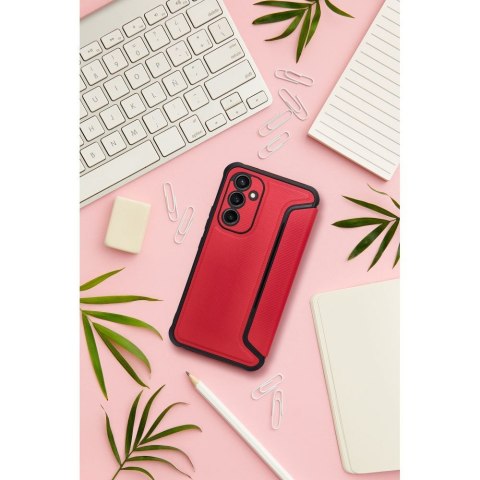 Etui z klapką na Samsung A16 5G Razor Book czerwone