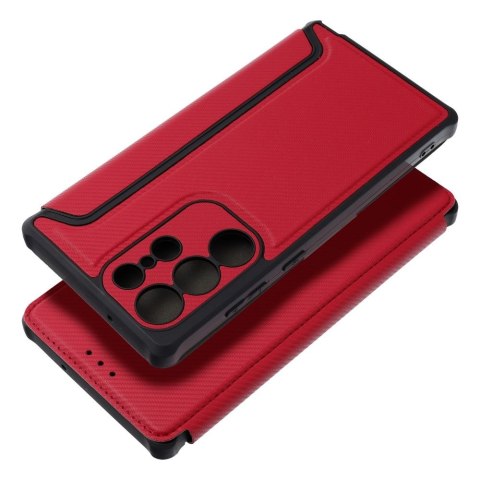 Etui z klapką na Samsung A17 5G Razor Book czerwone