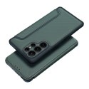 Etui z klapką na Samsung A26 5G Razor Book ciemnozielone