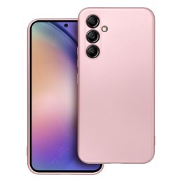Futerał do Samsung A54 5G Metallic różowy
