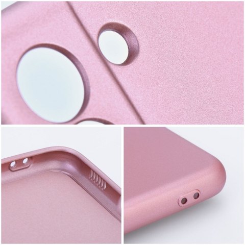 Futerał do iPhone 13 Metallic różowy