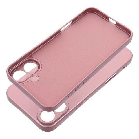 Futerał do iPhone 16 PLUS Metallic różowy