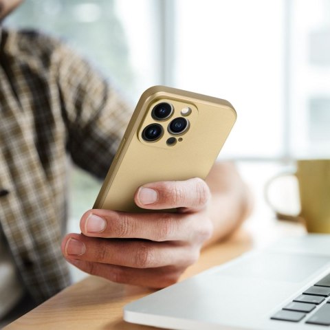 Futerał do iPhone 16 PLUS Metallic złoty